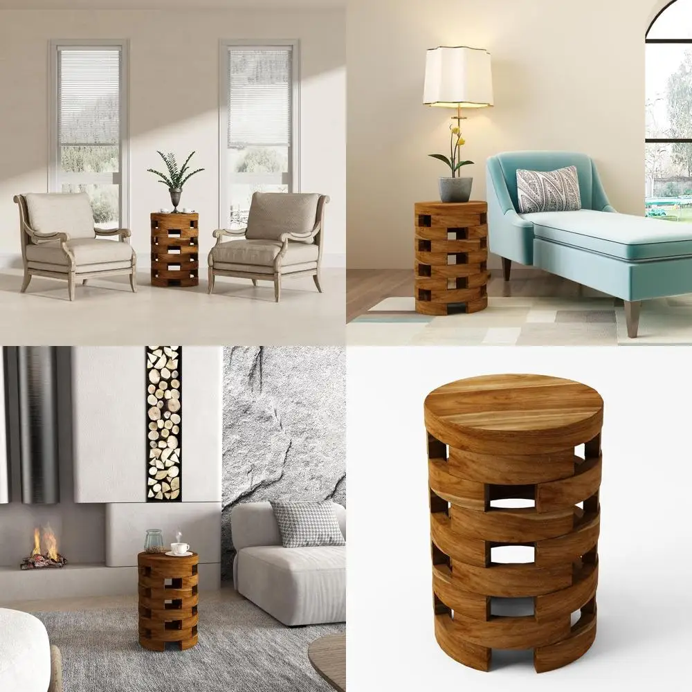 Приставной столик из массива тика, идеально подходит для гостиных и ванных комнат, в стиле фермерского дома
Приставной столик из массива тика, идеально подходит для гостиных и ванных комнат, в стиле фермерского дома