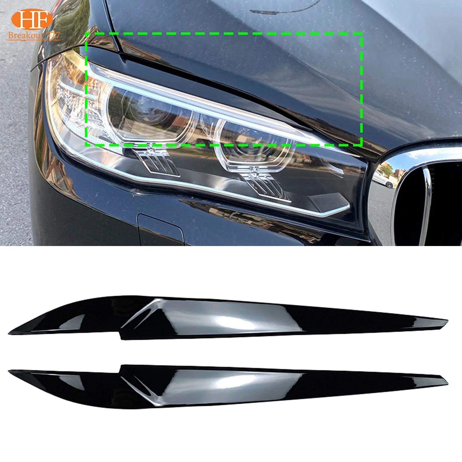 Car Front Headlight Eyebrow Eyelid Lamp Light Eyebrows Sticker Carbon Fiber Auto ABS Accessories for BMW X5 F15 X6 F16 2014-2018
Car Front Headlight Eyebrow Eyelid Lamp Light Eyebrows Sticker Carbon Fiber Auto ABS Accessories for BMW X5 F15 X6 F16 2014-2018