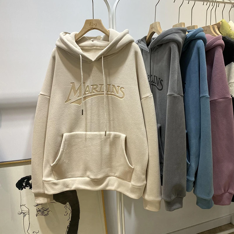 Korean Style Solid Color Hooded Hoodies Fall Winter Fleece Soft Thick Warm Sweatshirts Drawstring Big Pocket Loose Pullovers
Korean Style Solid Color Hooded Hoodies Fall Winter Fleece Soft Thick Warm Sweatshirts Drawstring Big Pocket Loose Pullovers