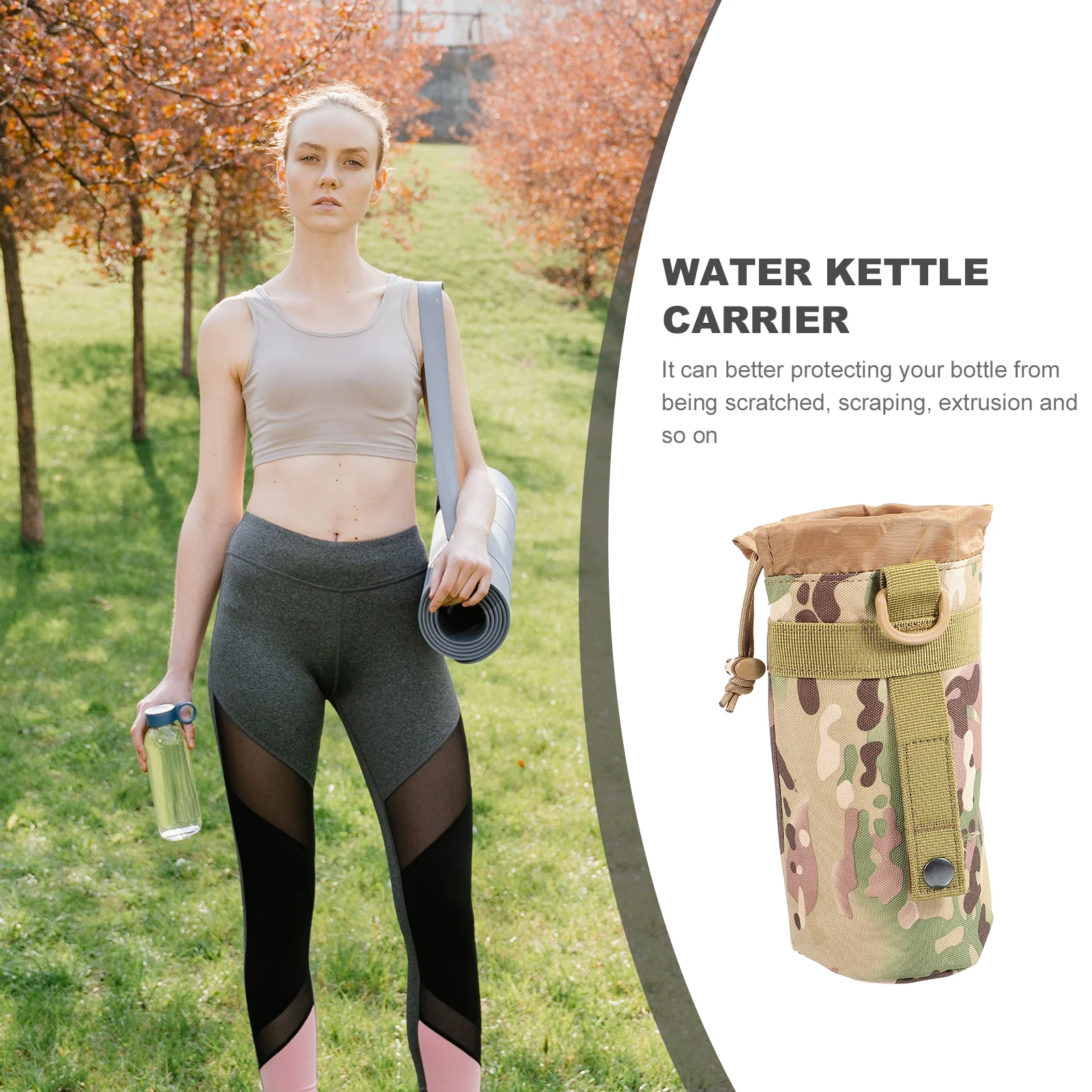 1pcs Bottle Lightweight Water Cup Holder Portable Water Kettle Carrier for Hiking Travel Camping Sports Fits Most Bottles
1pcs Bottle Lightweight Water Cup Holder Portable Water Kettle Carrier for Hiking Travel Camping Sports Fits Most Bottles