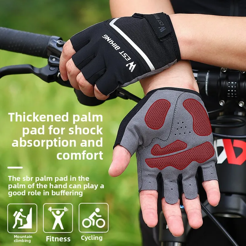 Амортизирующие перчатки для шоссейного горного велосипеда с полупальцами, перчатки для верховой езды WEST BIKING
Амортизирующие перчатки для шоссейного горного велосипеда с полупальцами, перчатки для верховой езды WEST BIKING