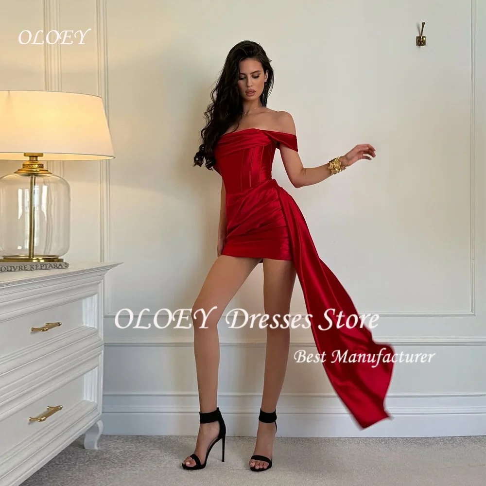 OLOEY Satin Mini-Length Red Mini Prom Dresses Strapless Formal Wedding Dress Customized Bridesmaid Cocktail Gowns
OLOEY Satin Mini-Length Red Mini Prom Dresses Strapless Formal Wedding Dress Customized Bridesmaid Cocktail Gowns