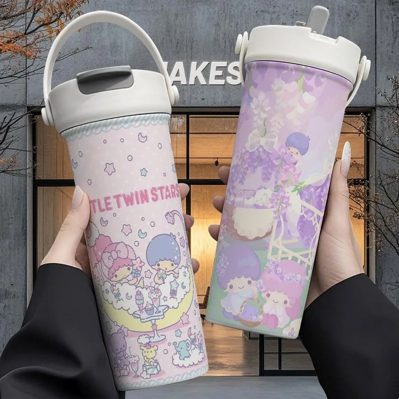 Sanrio Little Twin Stars Anime Kawaii Stainless Steel Insulated Cup Cute Cartoon Large Capacity Outdoor Water Kettle Gifts
Sanrio Little Twin Stars Anime Kawaii Stainless Steel Insulated Cup Cute Cartoon Large Capacity Outdoor Water Kettle Gifts