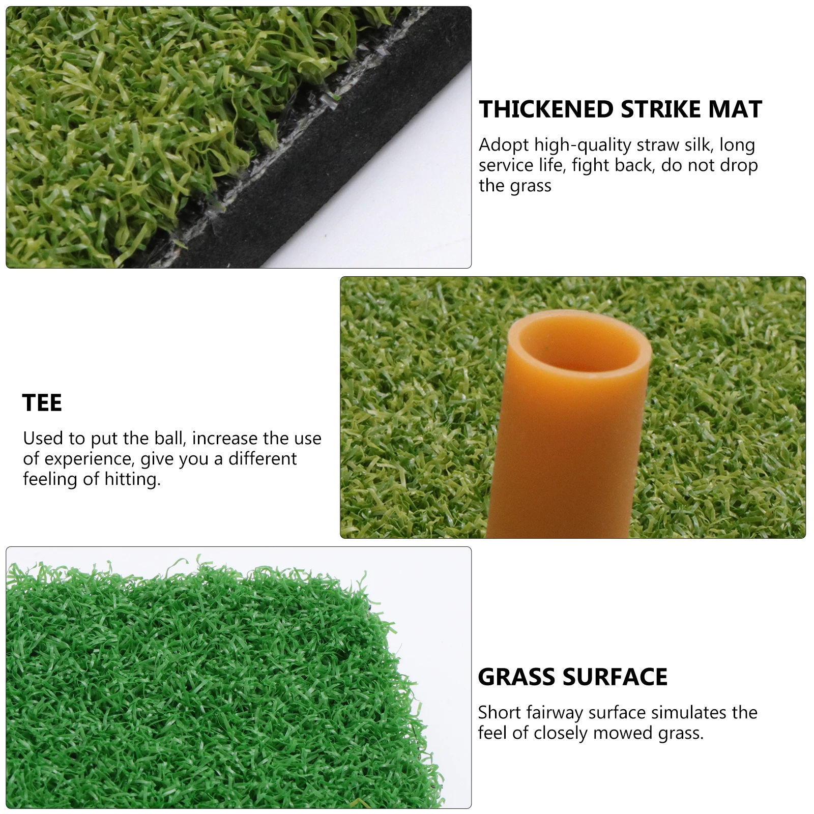 Golf Hitting Mats Practice Mat Realistic Grass Surface Durable Material Drives Iron Shots Training Aid Portable
Golf Hitting Mats Practice Mat Realistic Grass Surface Durable Material Drives Iron Shots Training Aid Portable