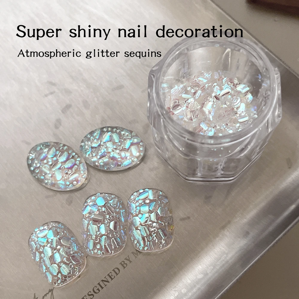 KANIU Icy-Clear & Crisp Opal-Iridescent Shimmering Mixed Nail Glitter Ocean Style Nail Decor For Press-On Nail Decor Flakes
KANIU Icy-Clear & Crisp Opal-Iridescent Shimmering Mixed Nail Glitter Ocean Style Nail Decor For Press-On Nail Decor Flakes