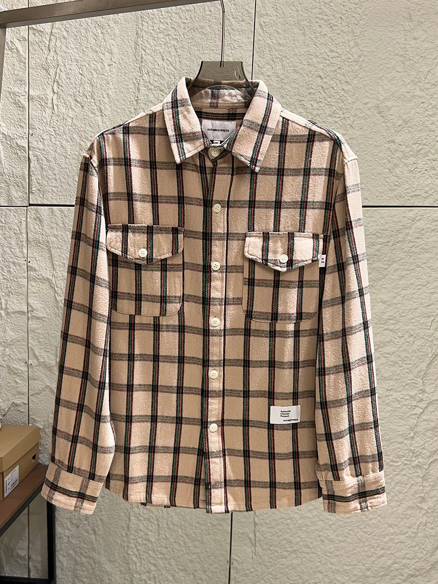 Japanese Style Workwear Shirt Jacket Pure Cotton Plaid Unisex Autumn Spring Season Casual Breathable Long Sleeve Button up
Japanese Style Workwear Shirt Jacket Pure Cotton Plaid Unisex Autumn Spring Season Casual Breathable Long Sleeve Button up
