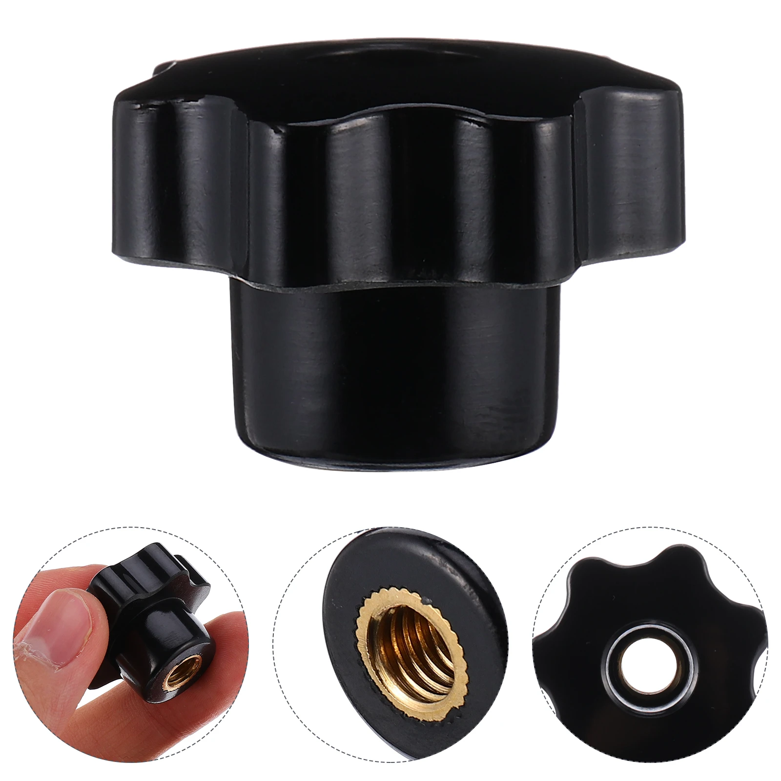 12 Pcs Plastic Clamping Knobs Threaded H Knurled Nuts Thru Hole Star Screw les Tool Parts Non slip Ergonomic
12 Pcs Plastic Clamping Knobs Threaded H Knurled Nuts Thru Hole Star Screw les Tool Parts Non slip Ergonomic