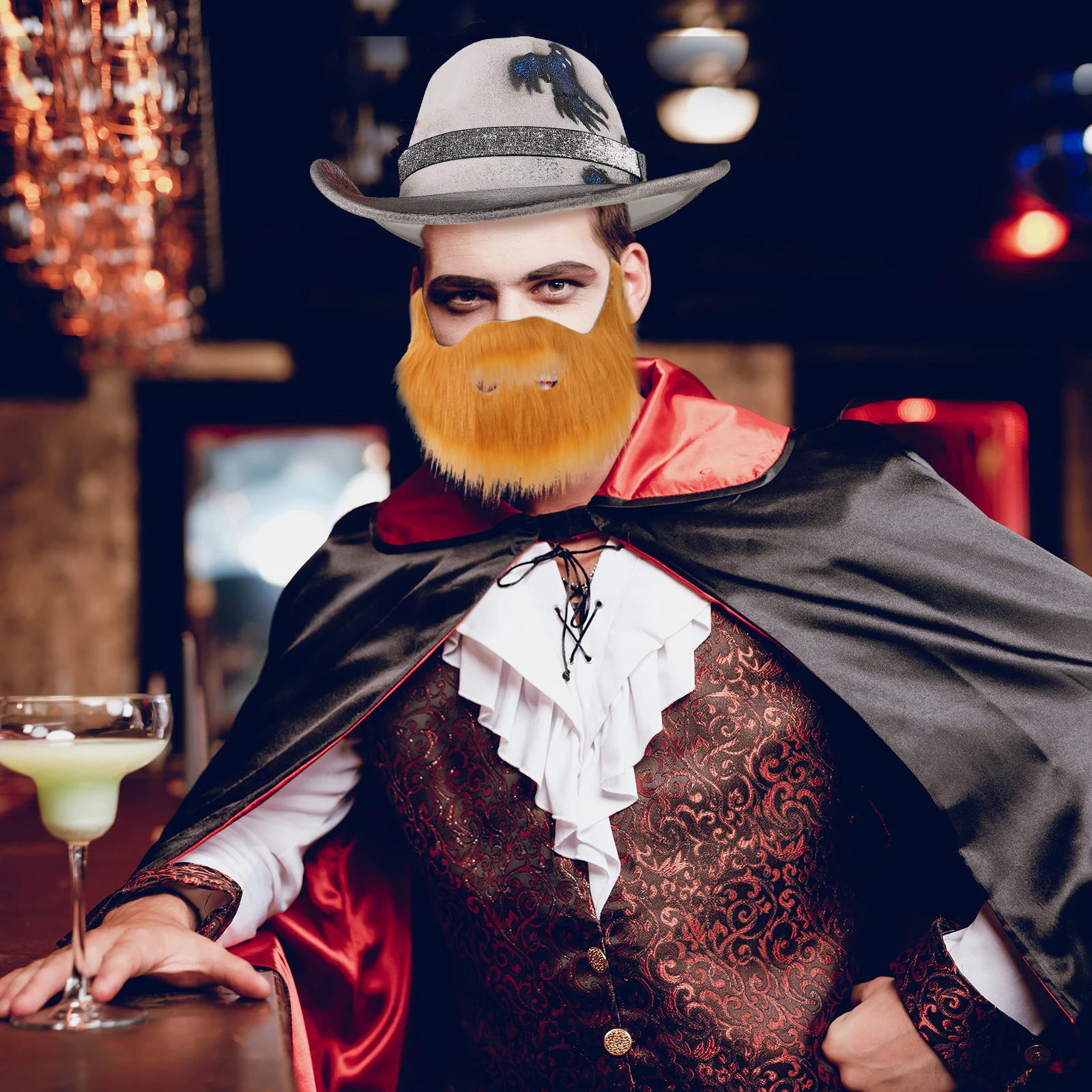 1Set Fake Beard Eyebrow Set Comfortable Lightweight Halloween Cosplay Party Performance Prop Party Beard Fake Mustache
1Set Fake Beard Eyebrow Set Comfortable Lightweight Halloween Cosplay Party Performance Prop Party Beard Fake Mustache