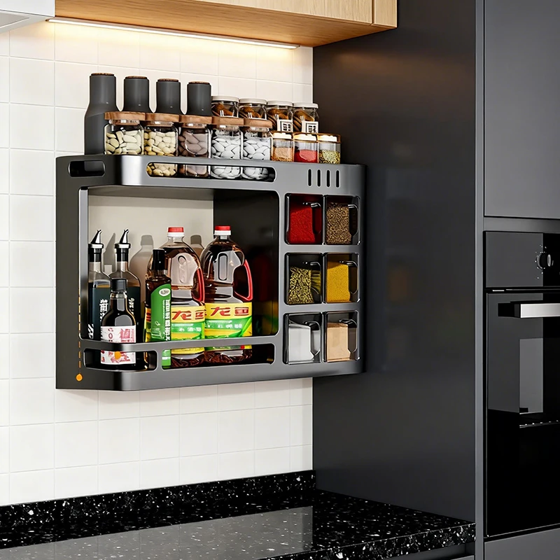 NoDrilling Required Spice Rack,Multi-Functional Wall-Mounted Spice Jar Organizer for Bottles Jars AndContainers Durable Material
NoDrilling Required Spice Rack,Multi-Functional Wall-Mounted Spice Jar Organizer for Bottles Jars AndContainers Durable Material