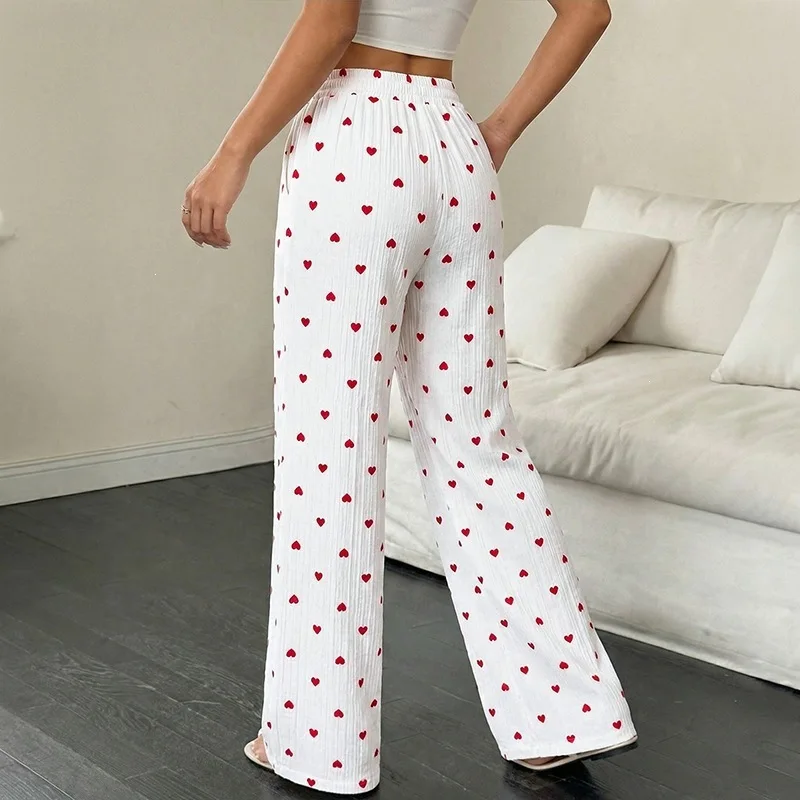 Women's Pants 2026 New Spring Summer Fashion Heart Print High Waist Pocket Design Daily Versatile Casual Straight Leg Pants
Women's Pants 2026 New Spring Summer Fashion Heart Print High Waist Pocket Design Daily Versatile Casual Straight Leg Pants