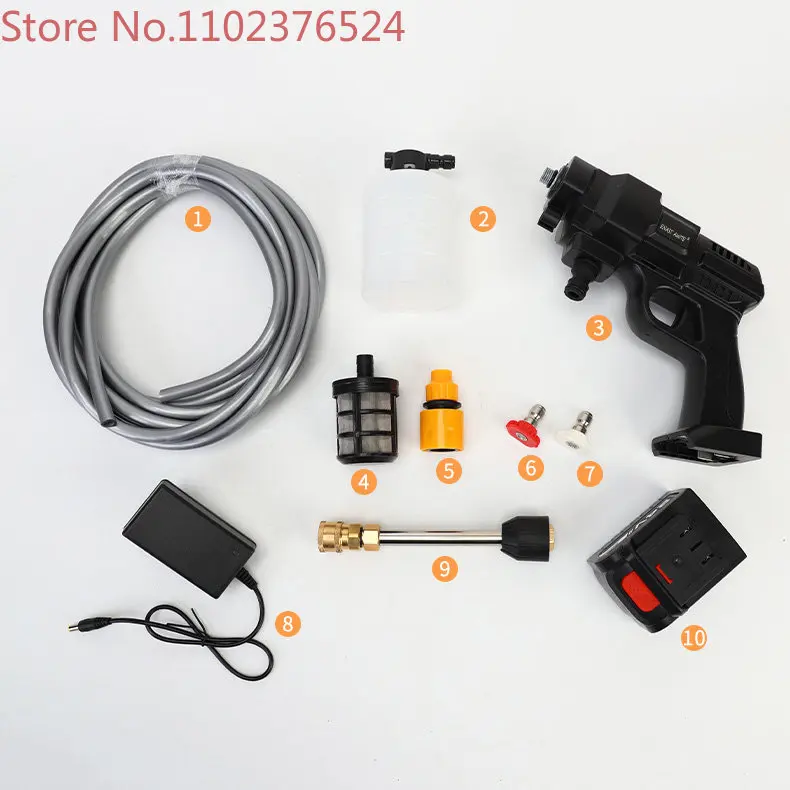 24V High Power Li-ion Cordless Portable High Pressure Electric Car Washer Gun Rechargeable Car Wash Machine With Foam Generator
24V High Power Li-ion Cordless Portable High Pressure Electric Car Washer Gun Rechargeable Car Wash Machine With Foam Generator