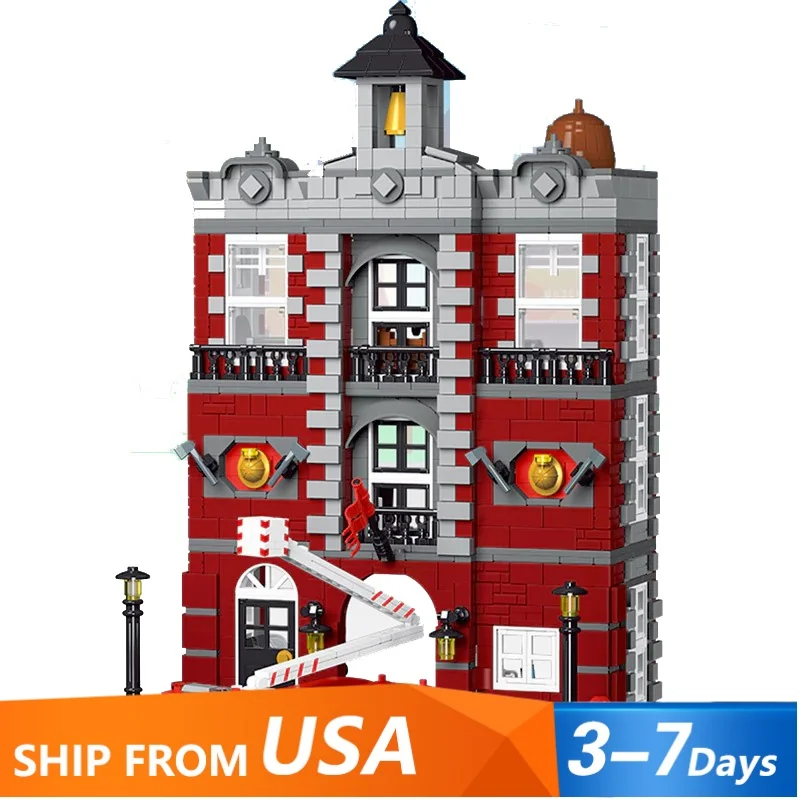 MOC Retro Fire Station City Building, Creative Building Block Toy, Suitable for Adult Birthday Gifts, 1823 Pcs
MOC Retro Fire Station City Building, Creative Building Block Toy, Suitable for Adult Birthday Gifts, 1823 Pcs