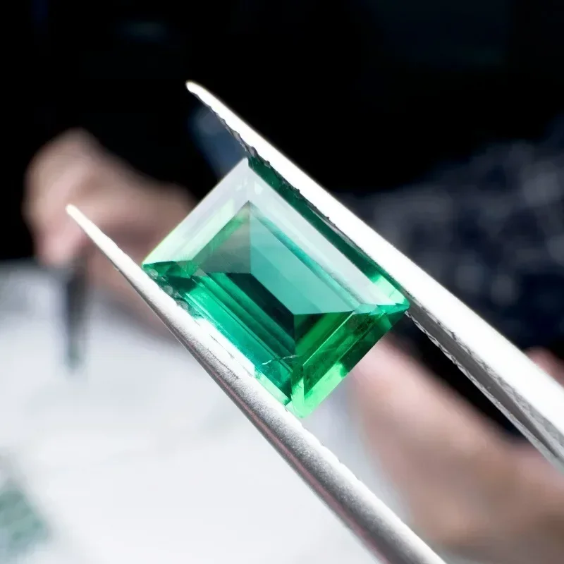 Top Lab Grown Zambian Emeralds Rectangle DIY Jewelry Production Main Materials With Cracks Inclusions Inside Shape AGL Certifica
Top Lab Grown Zambian Emeralds Rectangle DIY Jewelry Production Main Materials With Cracks Inclusions Inside Shape AGL Certifica