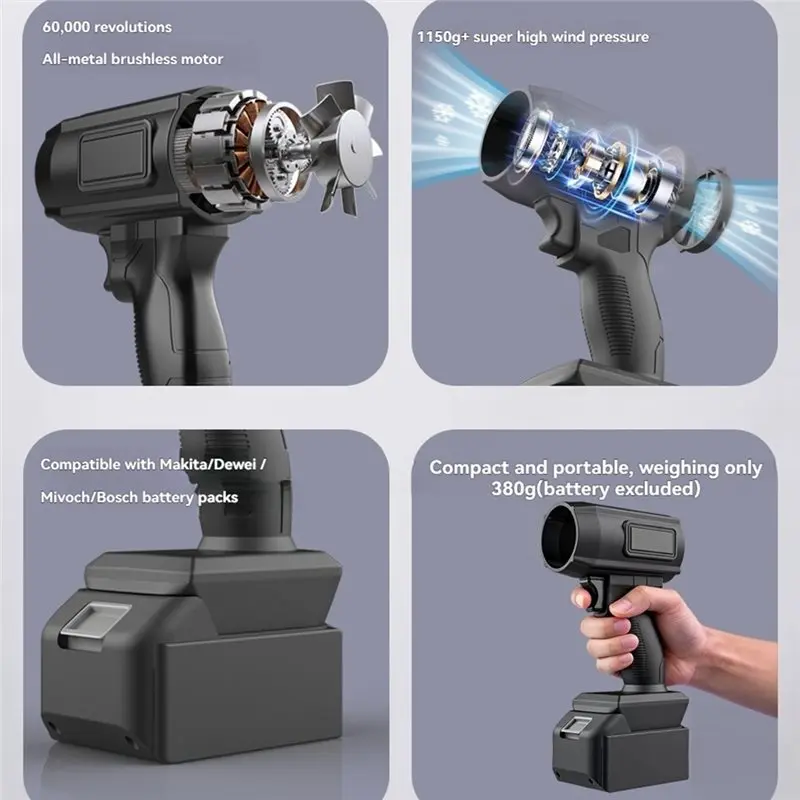 [NEWA08R】 Stepless Speed Control Brushless Motor Fan Blower 60000RPM High Speed Handheld Jet
[NEWA08R】 Stepless Speed Control Brushless Motor Fan Blower 60000RPM High Speed Handheld Jet