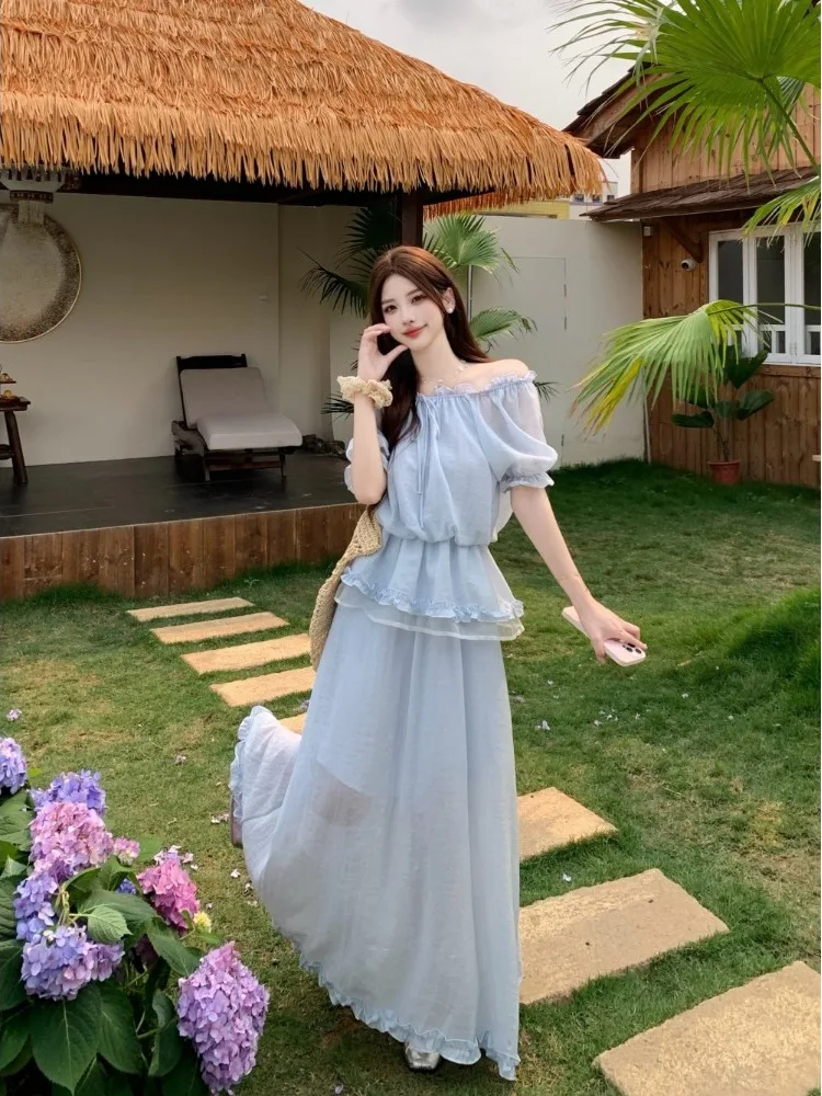 plus Size Korean Style Summer New Design One Shoulder Waist Cinching Top High Waist Half Body Skirt Set Fashionable Outfit
plus Size Korean Style Summer New Design One Shoulder Waist Cinching Top High Waist Half Body Skirt Set Fashionable Outfit