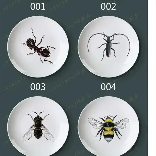 Insect porcelain hanging decorative wall take position ceramic creative home craft gift plate
Insect porcelain hanging decorative wall take position ceramic creative home craft gift plate