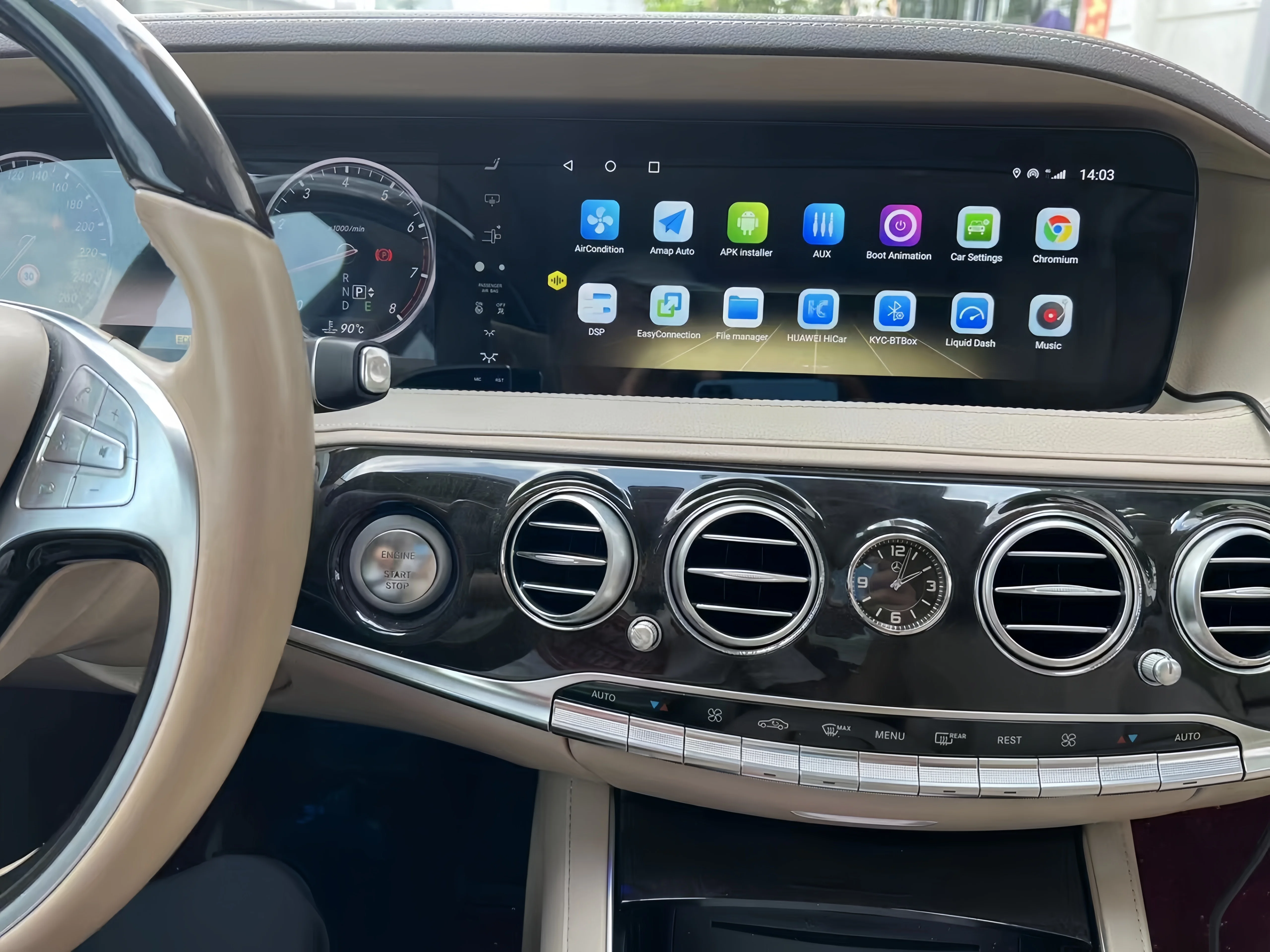 24.6" Android Auto Car dvd Radio For Mercedes Benz S Class W222 2014-2017 Carplay Stereo multimedia Player + Digital Cluster
24.6" Android Auto Car dvd Radio For Mercedes Benz S Class W222 2014-2017 Carplay Stereo multimedia Player + Digital Cluster