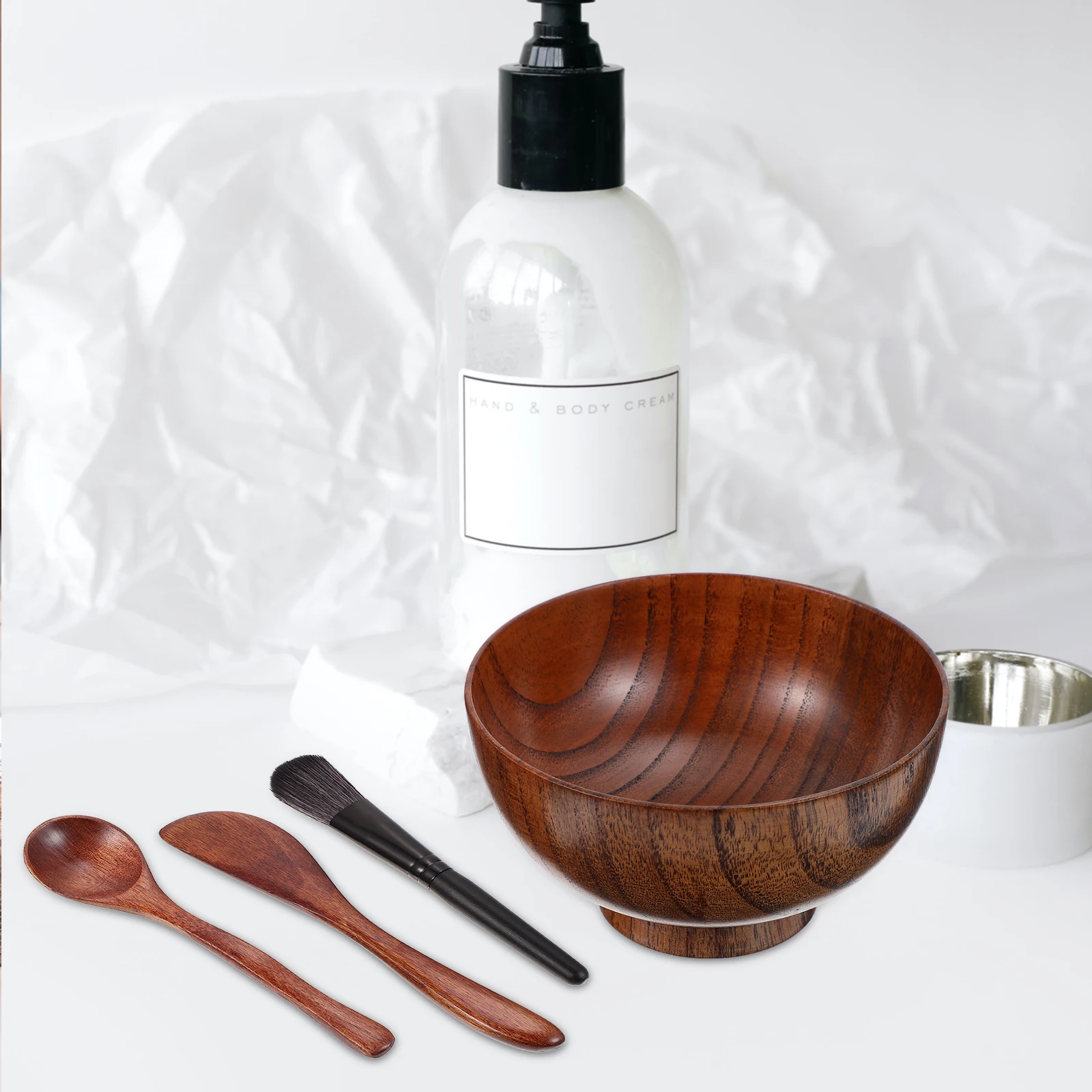 4Pcs Mask Set Reusable Drop-Resistant Mask Bowl Spatula Mixing Tool DIY Stirring Beauty Care Smooth Wood Practical Ladies Girls
4Pcs Mask Set Reusable Drop-Resistant Mask Bowl Spatula Mixing Tool DIY Stirring Beauty Care Smooth Wood Practical Ladies Girls