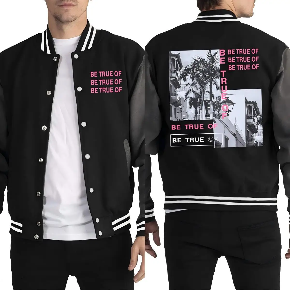 Be True Of Black White Photo Scenery Printed Men Baseball Uniform Fashion Hip Hop Streetwear Fleece Loose Jersey Autumn Top
Be True Of Black White Photo Scenery Printed Men Baseball Uniform Fashion Hip Hop Streetwear Fleece Loose Jersey Autumn Top