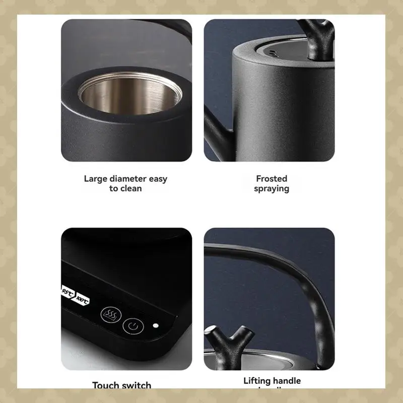 AB45 220V Electric Coffee Pot 6Temperature Settings 1000W Ultra High Speed Boiling Kettle B EU Plug
AB45 220V Electric Coffee Pot 6Temperature Settings 1000W Ultra High Speed Boiling Kettle B EU Plug