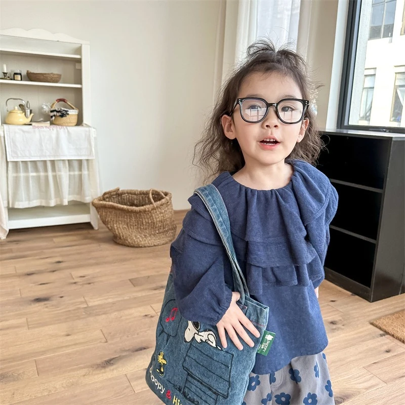 Girls Spring Versatile Long Sleeved T-shirt Children's Clothing New Girl's Japanese Bat Sleeve Washed Cotton Wide Edition Shirt
Girls Spring Versatile Long Sleeved T-shirt Children's Clothing New Girl's Japanese Bat Sleeve Washed Cotton Wide Edition Shirt