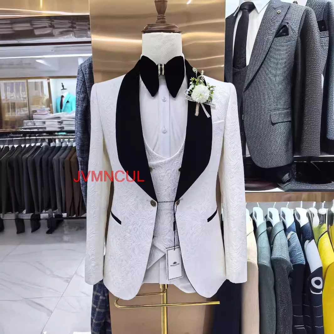 Men's 3 Piece Suit Slim Fit Wedding Groom Formal Business Party Hosting Ceremony Outfit Blazer Vest Pants Set Fashion Wear Style
Men's 3 Piece Suit Slim Fit Wedding Groom Formal Business Party Hosting Ceremony Outfit Blazer Vest Pants Set Fashion Wear Style