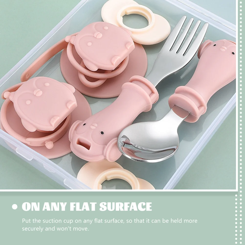 to Feed Children's Tableware Prevents Chain Loss Toddler Spoons Kids Forks and Silica Gel Infant
to Feed Children's Tableware Prevents Chain Loss Toddler Spoons Kids Forks and Silica Gel Infant