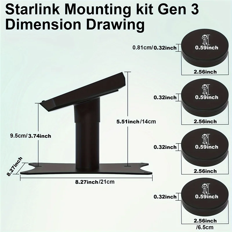 Magnetic Roof Mounting Bracket For Starlink Gen 3, Bracket With 4 Magnetic Base, Used For Rvs, Boats, Trucks
Magnetic Roof Mounting Bracket For Starlink Gen 3, Bracket With 4 Magnetic Base, Used For Rvs, Boats, Trucks