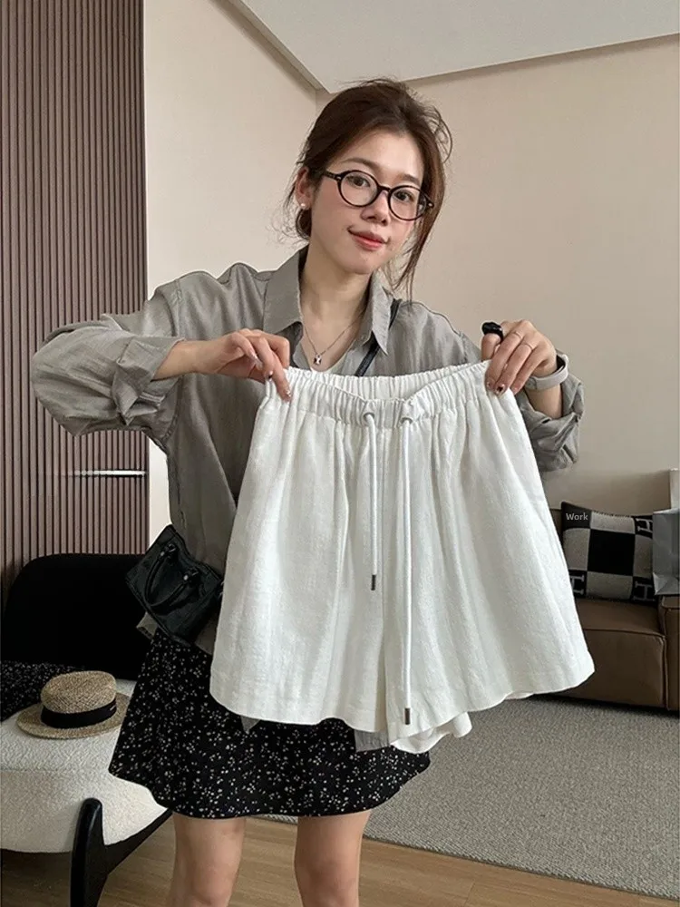 plus Size Women's Cotton Linen Shorts Casual High Waist Wide Leg Pants Summer Outerwear Slimming A-Line Trousers
plus Size Women's Cotton Linen Shorts Casual High Waist Wide Leg Pants Summer Outerwear Slimming A-Line Trousers