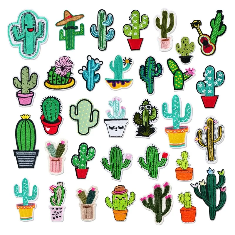 Green Plant Cactus Iron-on Sew Embroidered Badge Patches for DIY Children's T-shirt Backpack Dress Clothing Appliques Sticker
Green Plant Cactus Iron-on Sew Embroidered Badge Patches for DIY Children's T-shirt Backpack Dress Clothing Appliques Sticker