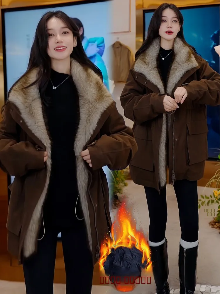 Модное зимнее пальто оверсайз с подкладкой, средней длины, женское, утепленное, комфортное, в корейском стиле, скрывающее ягодицы
Модное зимнее пальто оверсайз с подкладкой, средней длины, женское, утепленное, комфортное, в корейском стиле, скрывающее ягодицы