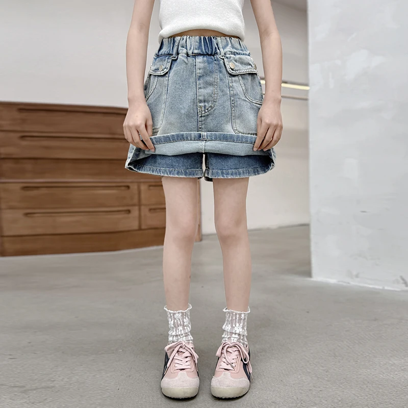 Fashion Child Summer Denim Skirt Shorts with Pocket Kids Teenage Girls Korean Casual Hot Sale Shorts Skirt 5 6 7 8 9 10 11 13 14
Fashion Child Summer Denim Skirt Shorts with Pocket Kids Teenage Girls Korean Casual Hot Sale Shorts Skirt 5 6 7 8 9 10 11 13 14