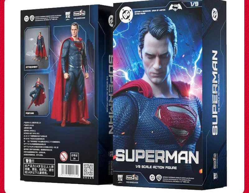Dc Fondjoy Licensed Superman Action Figure 1/9 Scale Fully Articulated Batman V Superman Dawn Of Justice Collectible Model
Dc Fondjoy Licensed Superman Action Figure 1/9 Scale Fully Articulated Batman V Superman Dawn Of Justice Collectible Model