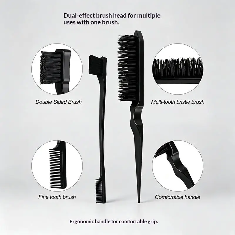 Pro Pointed Tail Salon Hairdressing Hair Styling Anti-static Comb Hair Brush Steel Needle Pin Rat Tail Combs Barber Accessories
Pro Pointed Tail Salon Hairdressing Hair Styling Anti-static Comb Hair Brush Steel Needle Pin Rat Tail Combs Barber Accessories