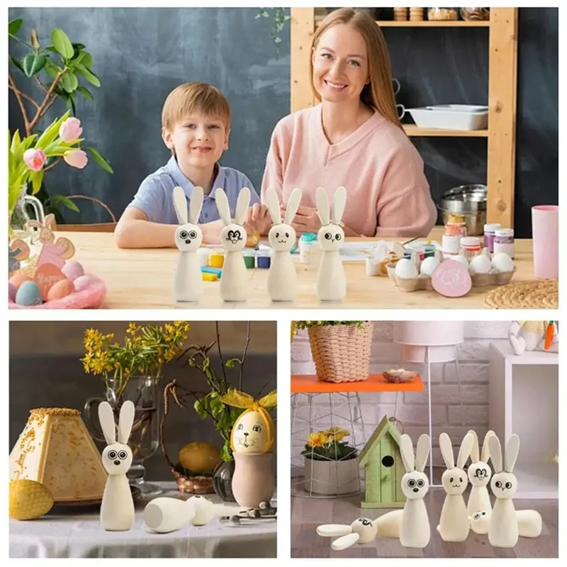 A98E-деревянные куклы-кролики, набор из 8 незавершенных кукол-колышек, статуя пасхальных кроликов, фигурки кроликов, пустые для рисования для искусства
A98E-деревянные куклы-кролики, набор из 8 незавершенных кукол-колышек, статуя пасхальных кроликов, фигурки кроликов, пустые для рисования для искусства