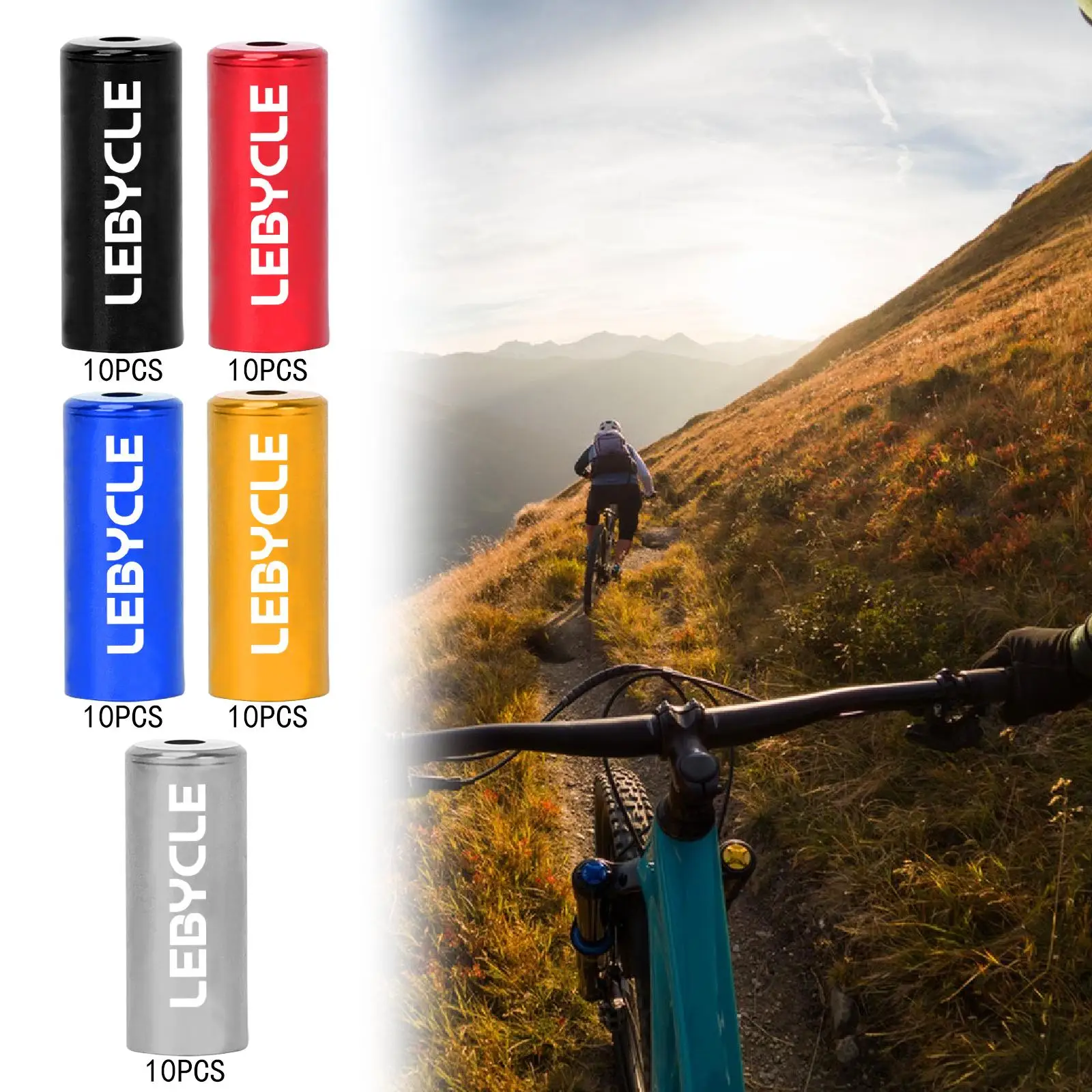 10 шт., торцевая крышка велосипедного тормозного троса, алюминиевый сплав, 5 мм, аксессуары для улицы, заменяет
10 шт., торцевая крышка велосипедного тормозного троса, алюминиевый сплав, 5 мм, аксессуары для улицы, заменяет