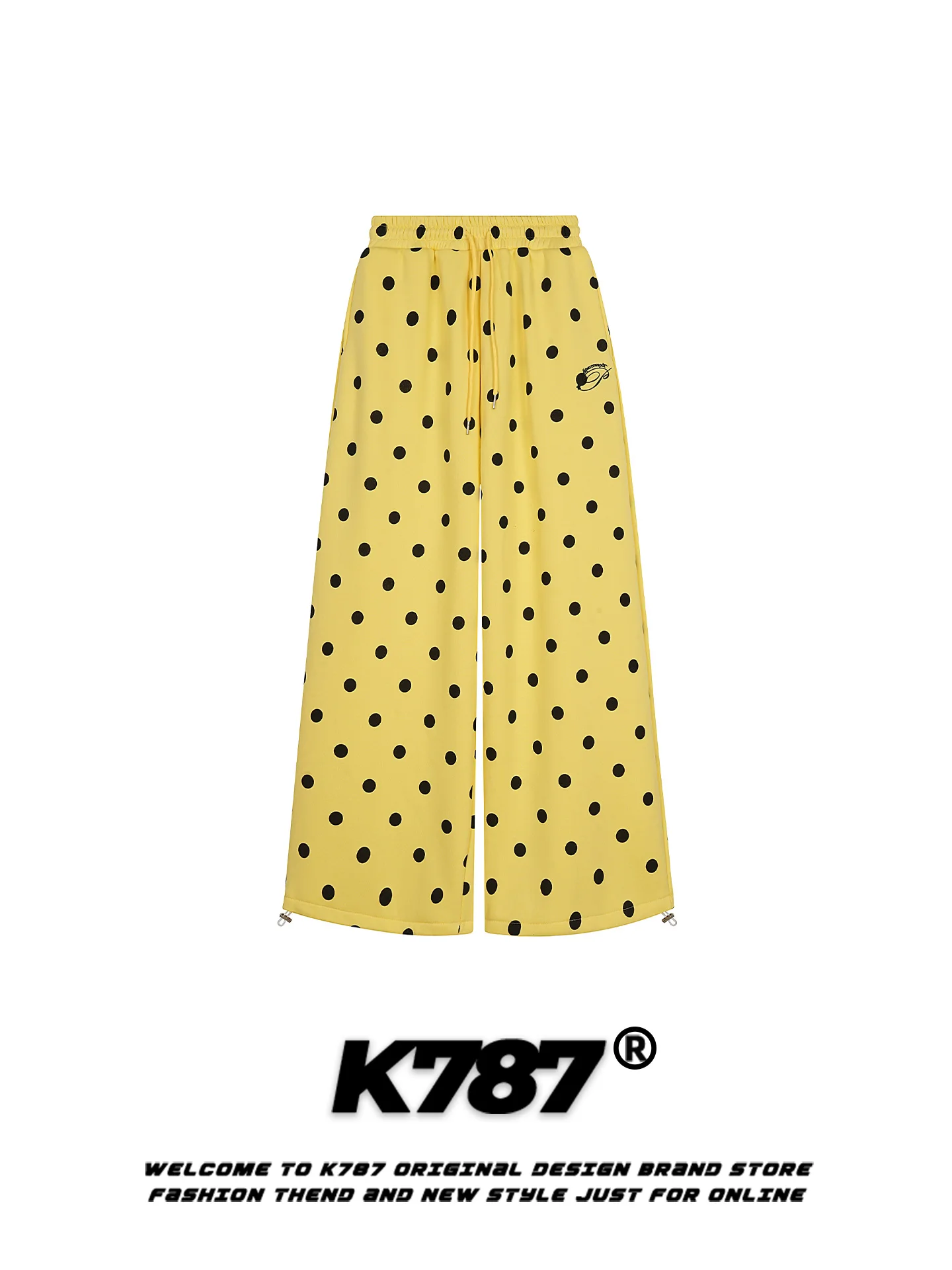 K787 American Street Sle Yellow Embroidered Casual Pants Loose Fit Straight Leg Wide Leg Long Trousers for Men And Women
K787 American Street Sle Yellow Embroidered Casual Pants Loose Fit Straight Leg Wide Leg Long Trousers for Men And Women