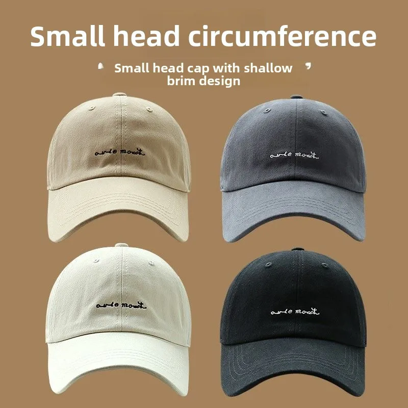 Small Size Cap for Small Head Circumference Spring Summer New Style Women's Men's 52 Low Profile Baseball Cap Duckbill Hat
Small Size Cap for Small Head Circumference Spring Summer New Style Women's Men's 52 Low Profile Baseball Cap Duckbill Hat