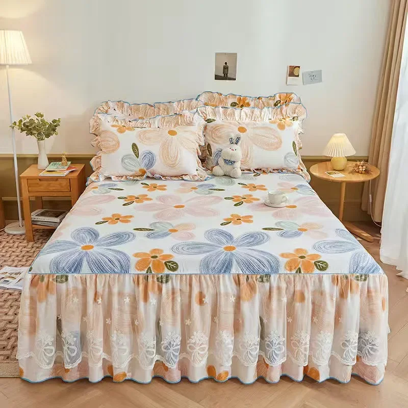 Pure Cotton Skirts Lace Bed Skirt Bedding Set That Looks Like Copper Double Super King Cover Free Shipping Linen Bedspread the
Pure Cotton Skirts Lace Bed Skirt Bedding Set That Looks Like Copper Double Super King Cover Free Shipping Linen Bedspread the