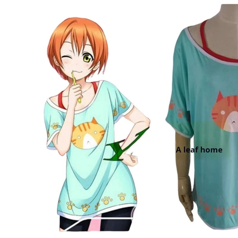 Summer Sleepwear Love Live Cosplay Cat Print T-Shirt Anime Themed Underwear For Fans Of Virtual Idols And Gaming Culture
Summer Sleepwear Love Live Cosplay Cat Print T-Shirt Anime Themed Underwear For Fans Of Virtual Idols And Gaming Culture