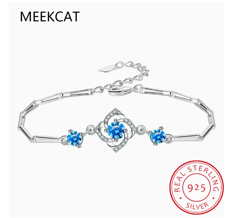 Natural Sky Blue Topaz 925 Sterling Silver Lucky Four Leaf Clover Adjustable Bracelet for Woman Statement Gemstone Jewelry Gift
Natural Sky Blue Topaz 925 Sterling Silver Lucky Four Leaf Clover Adjustable Bracelet for Woman Statement Gemstone Jewelry Gift