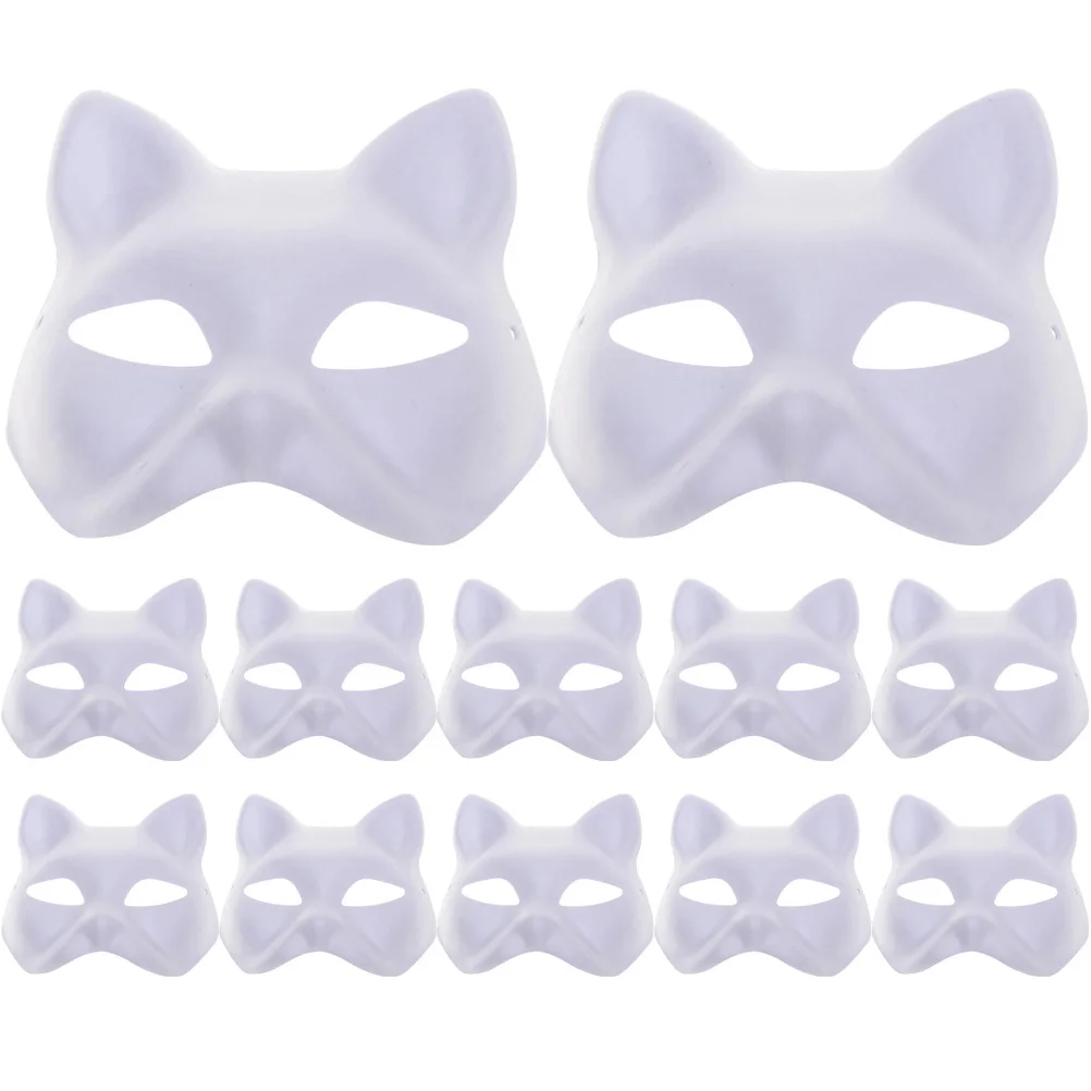 12pcs Diy Pulp Mask Hand Painting Craft Blank Animal Masks For Kids Halloween Party Masquerade Supplies Prom Decor Japanese Half
12pcs Diy Pulp Mask Hand Painting Craft Blank Animal Masks For Kids Halloween Party Masquerade Supplies Prom Decor Japanese Half