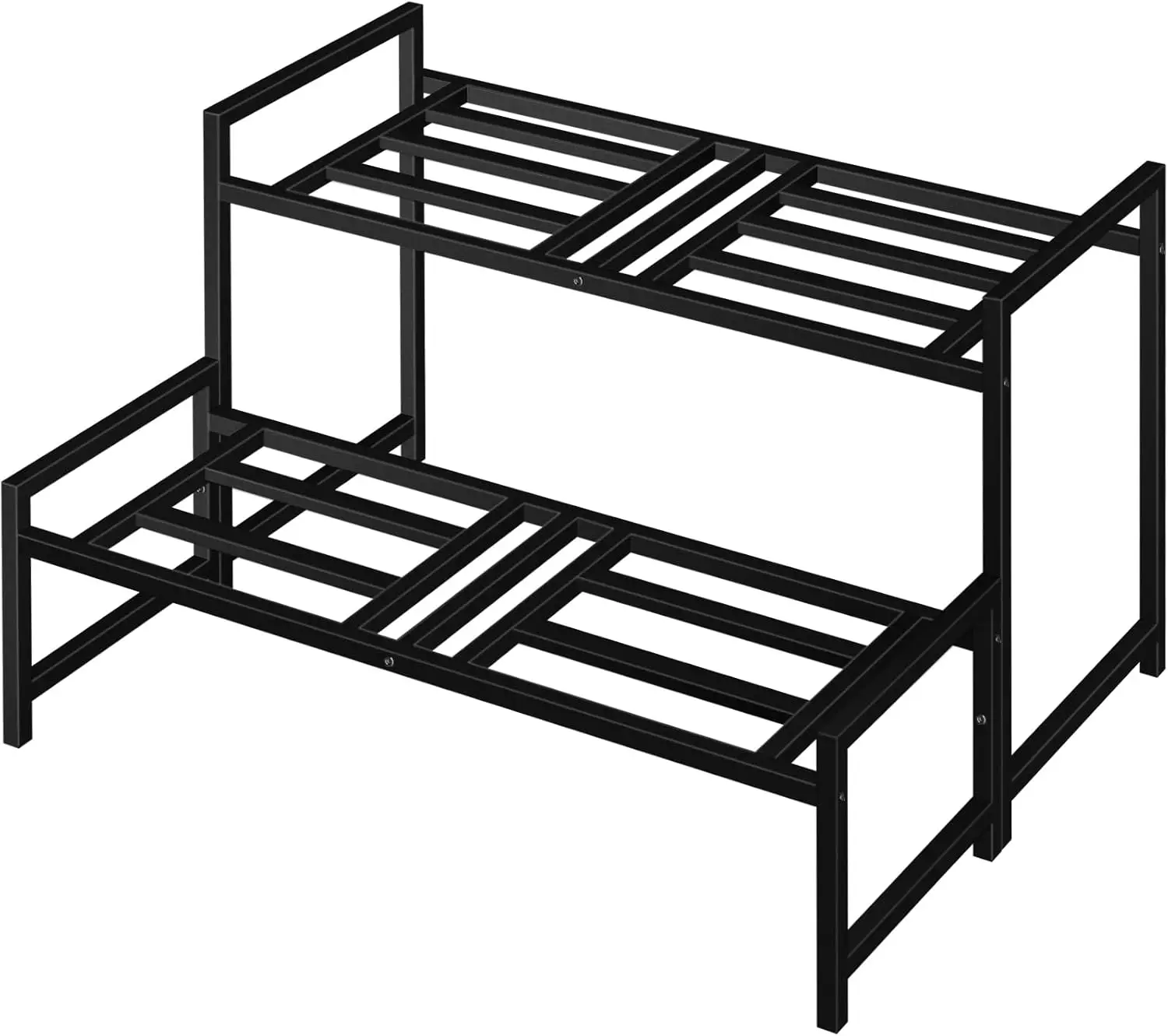 2-Tier Wrought Iron Plant Stand, Stackable Metal Shelf for Indoor Outdoor, Heavy Duty, Black
2-Tier Wrought Iron Plant Stand, Stackable Metal Shelf for Indoor Outdoor, Heavy Duty, Black