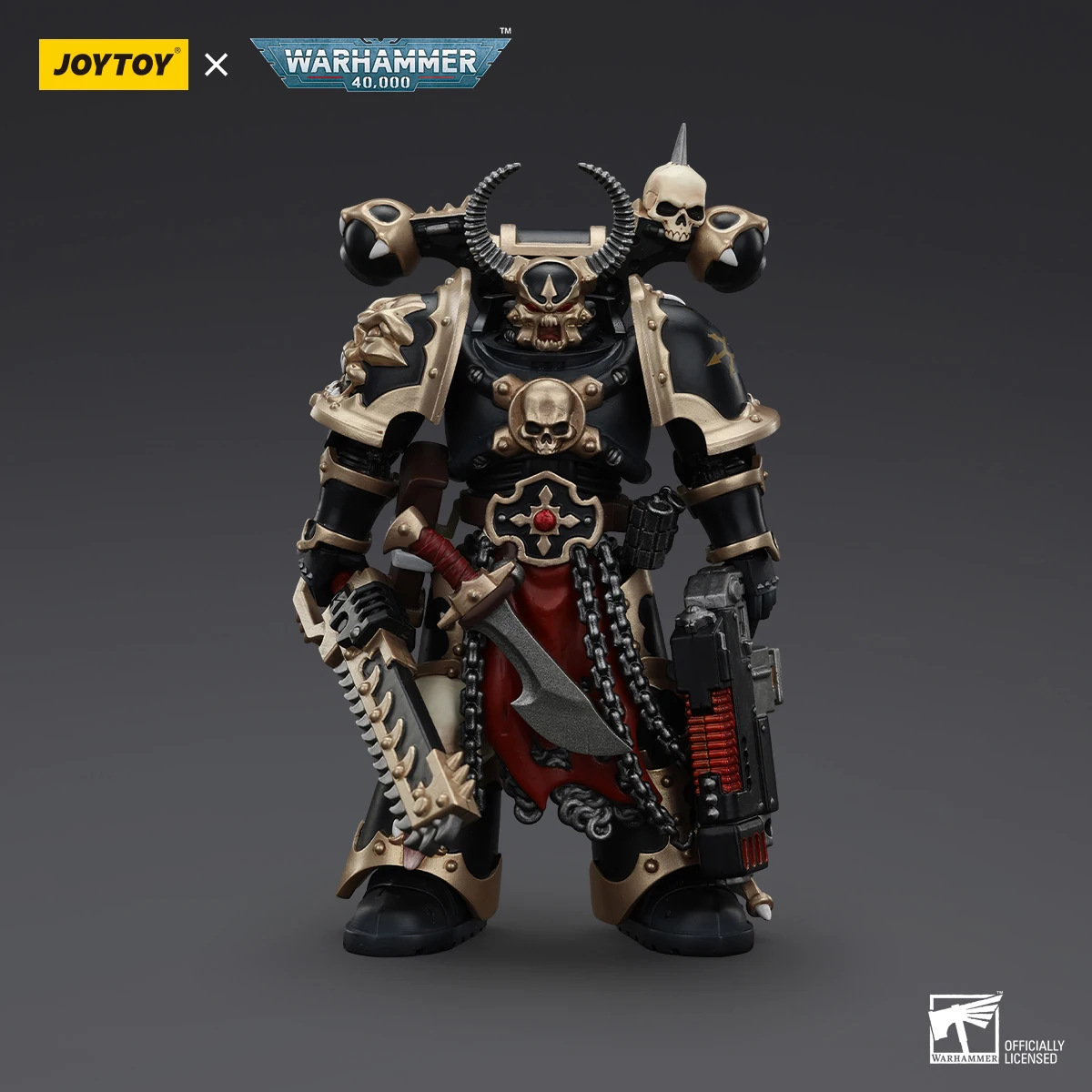 JOYTOY Warhammer 40K 1/18 Action Figure Chaos Space Marines Black Legion Chosen with Lightning Claws Collectible Model Toy Gift
JOYTOY Warhammer 40K 1/18 Action Figure Chaos Space Marines Black Legion Chosen with Lightning Claws Collectible Model Toy Gift