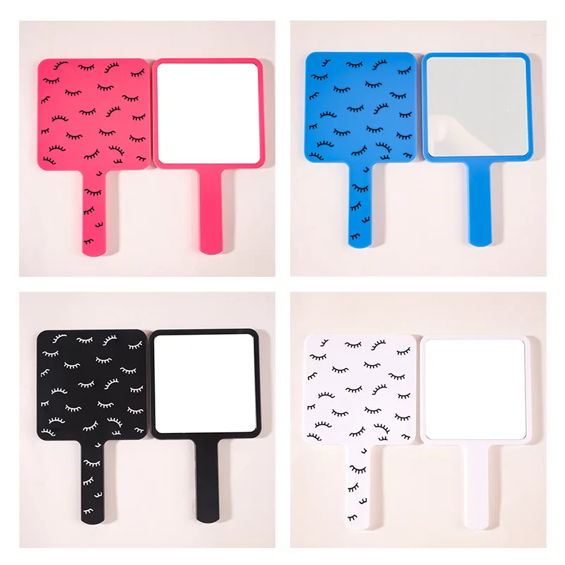 Eyelash Extension Handheld Makeup Mirror Square Makeup Vanity Mirror with Handle Hand High Definition Mirror Beauty Accessories
Eyelash Extension Handheld Makeup Mirror Square Makeup Vanity Mirror with Handle Hand High Definition Mirror Beauty Accessories