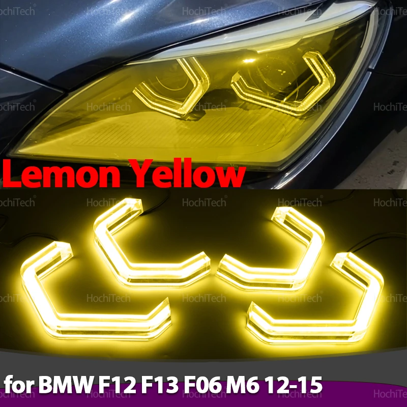 Для BMW 6 серии F12 F13 F06 M6 640i 650i 2012 2013-2015 ультра яркий M4 стиль дневного света Angel Eye лимонно-желтый свет комплект DRL
Для BMW 6 серии F12 F13 F06 M6 640i 650i 2012 2013-2015 ультра яркий M4 стиль дневного света Angel Eye лимонно-желтый свет комплект DRL