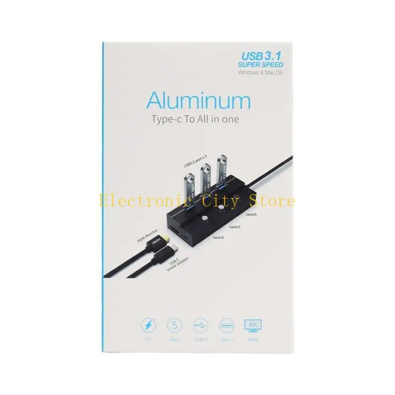 5 в 1 тип от C до 3 портов USB HUB Support 4K HDMI-совместимый PD 60W Адаптер быстрая зарядка HU8D HU8D
5 в 1 тип от C до 3 портов USB HUB Support 4K HDMI-совместимый PD 60W Адаптер быстрая зарядка HU8D HU8D