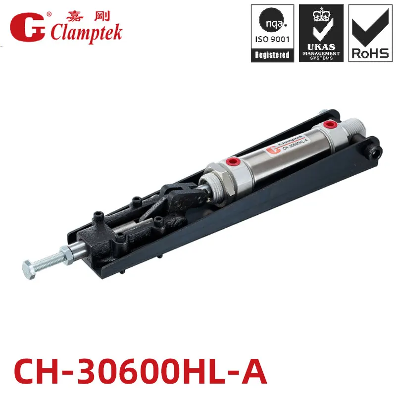 CH-30600HL-A Pneumatic Power Clamps Inlet G1/8'' Plunger Stroke 25mm Holding Capacity 600Kg Push-Pull toggle Clamp
CH-30600HL-A Pneumatic Power Clamps Inlet G1/8'' Plunger Stroke 25mm Holding Capacity 600Kg Push-Pull toggle Clamp
