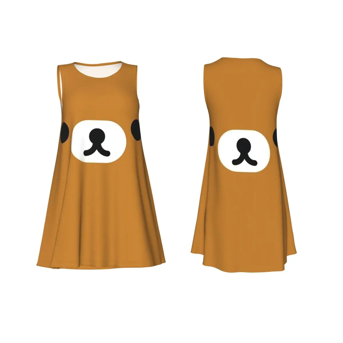 Rilakkuma Relax Bear Big Face Summer Women Short Sleeve Dress Casual Sleeveless Round Neck Loose Dresses Street Robe
Rilakkuma Relax Bear Big Face Summer Women Short Sleeve Dress Casual Sleeveless Round Neck Loose Dresses Street Robe