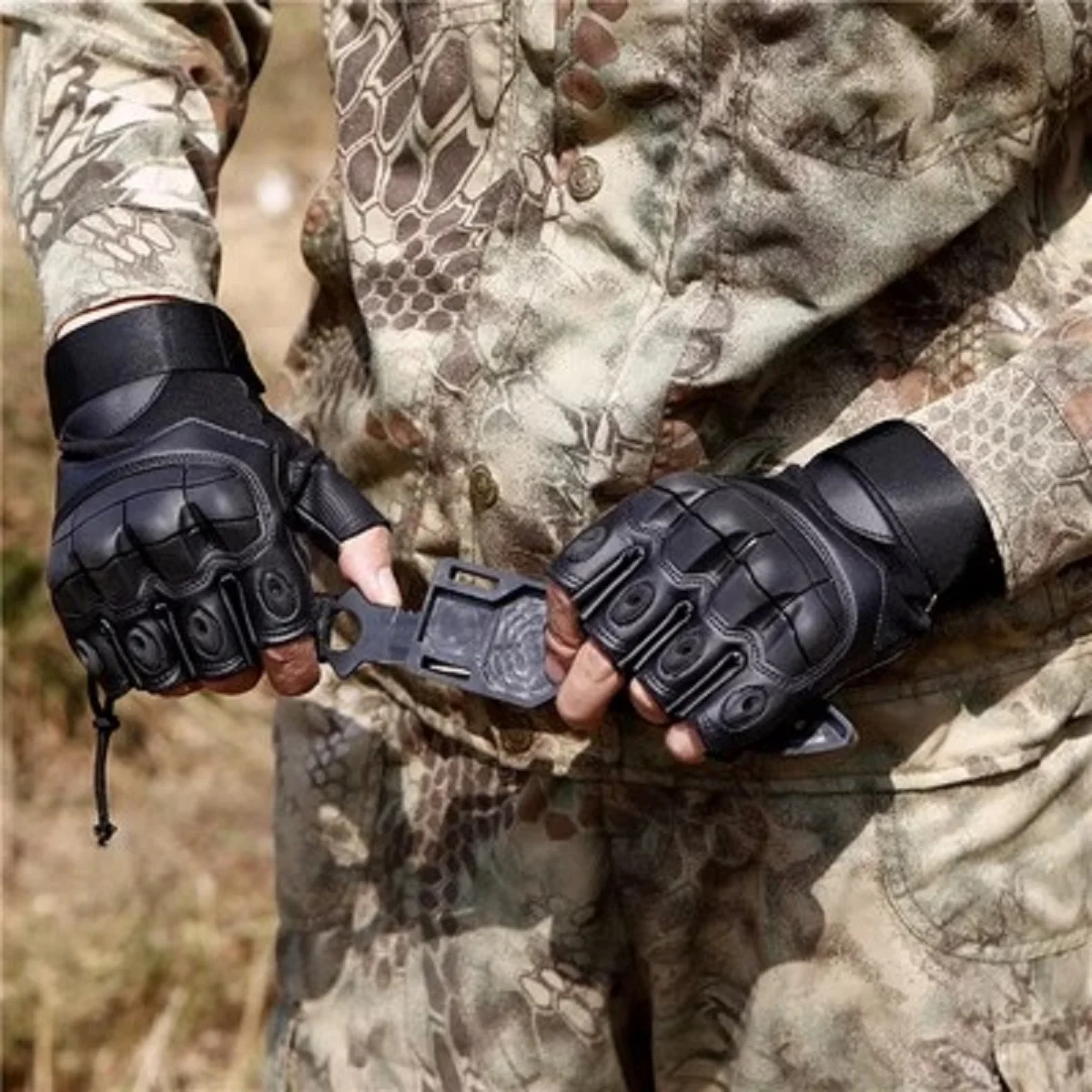 Breathable Half Finger Tactical Gloves for Outdoor Sports Motorcycle Airsoft Shooting PU Leather Reinforced Knuckle Protection
Breathable Half Finger Tactical Gloves for Outdoor Sports Motorcycle Airsoft Shooting PU Leather Reinforced Knuckle Protection